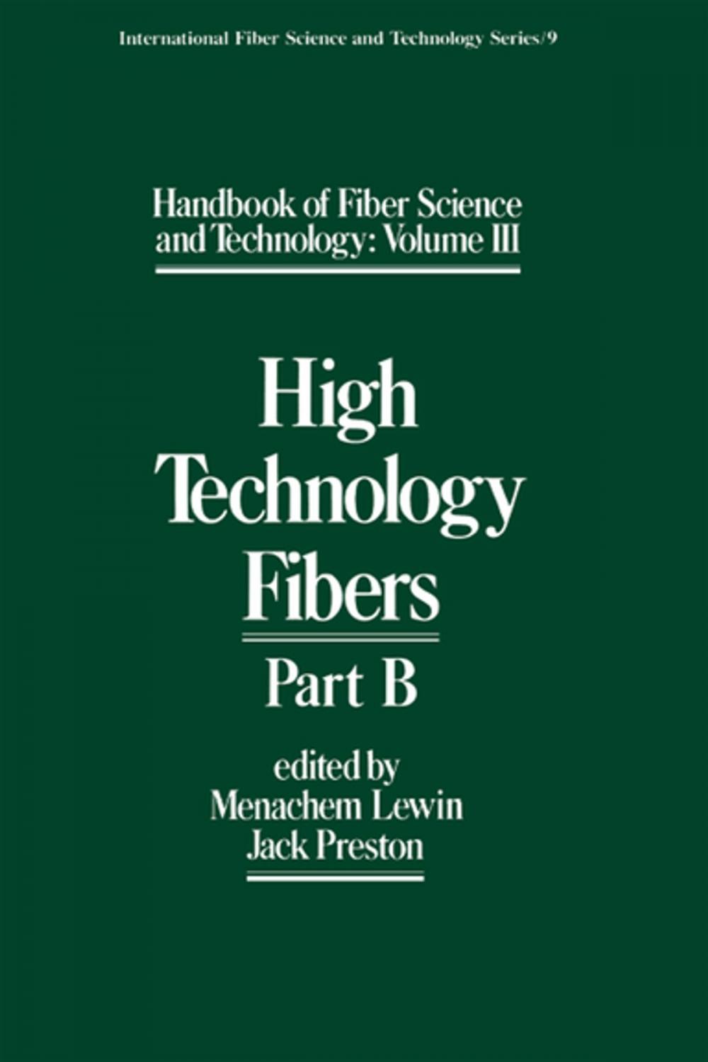 Big bigCover of Handbook of Fiber Science and Technology Volume 2