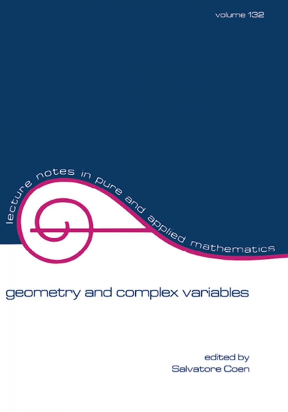 Big bigCover of Geometry and Complex Variables