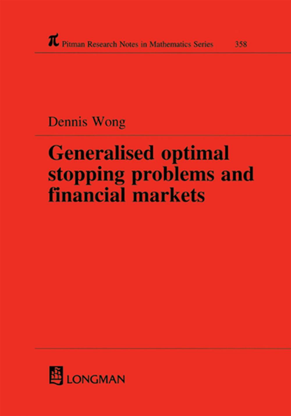 Big bigCover of Generalized Optimal Stopping Problems and Financial Markets