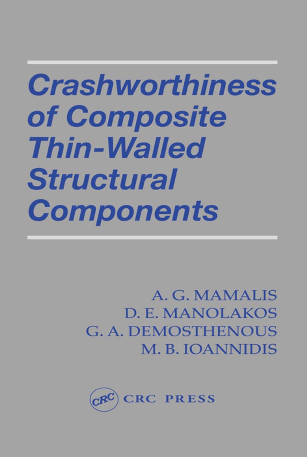 Big bigCover of Crashworthiness of Composite Thin-Walled Structures