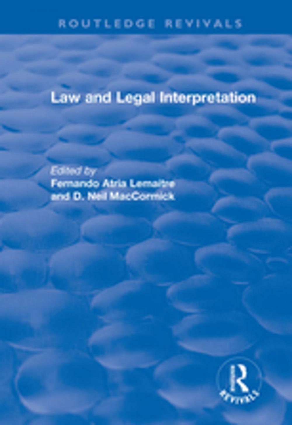 Big bigCover of Law and Legal Interpretation