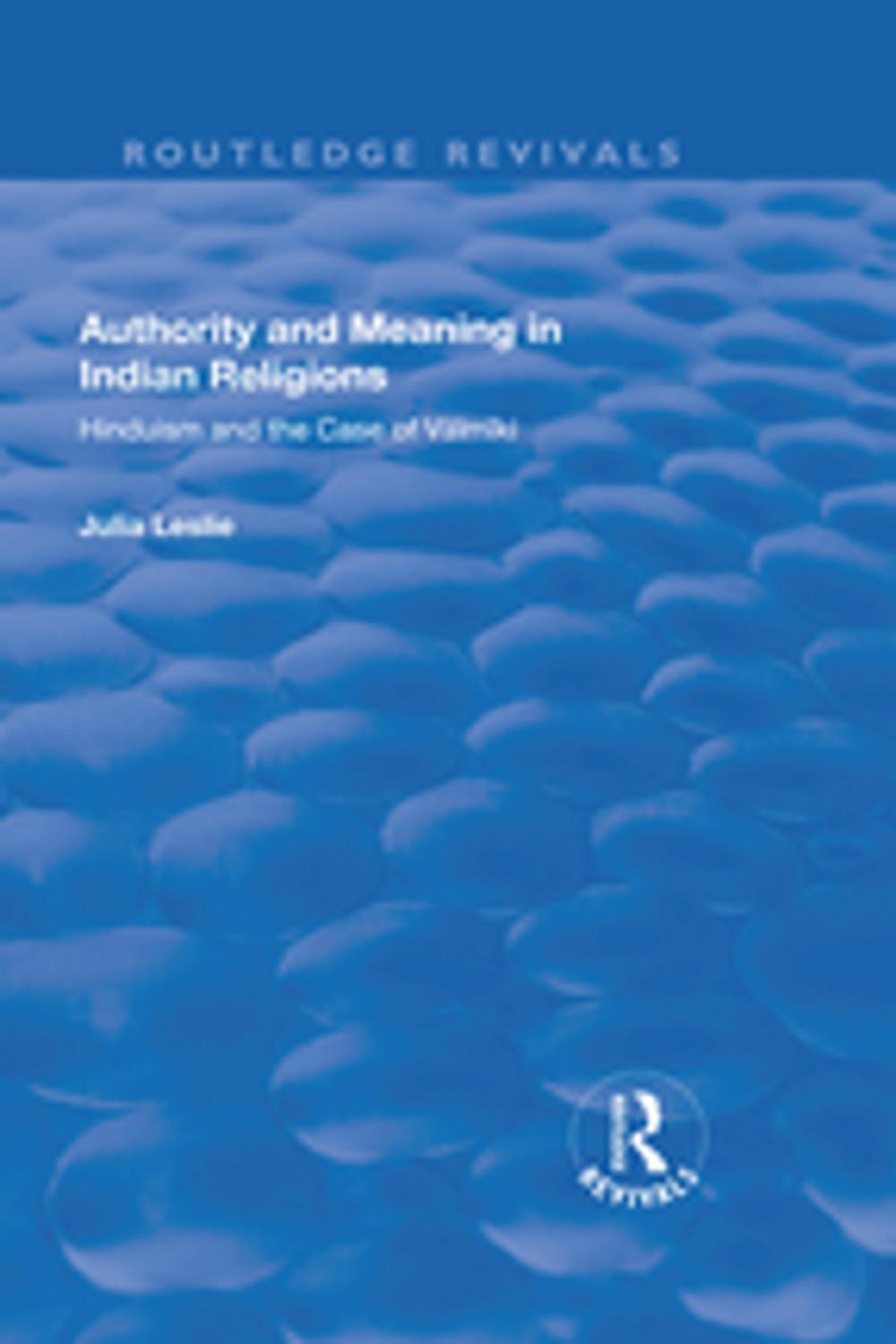 Big bigCover of Authority and Meaning in Indian Religions