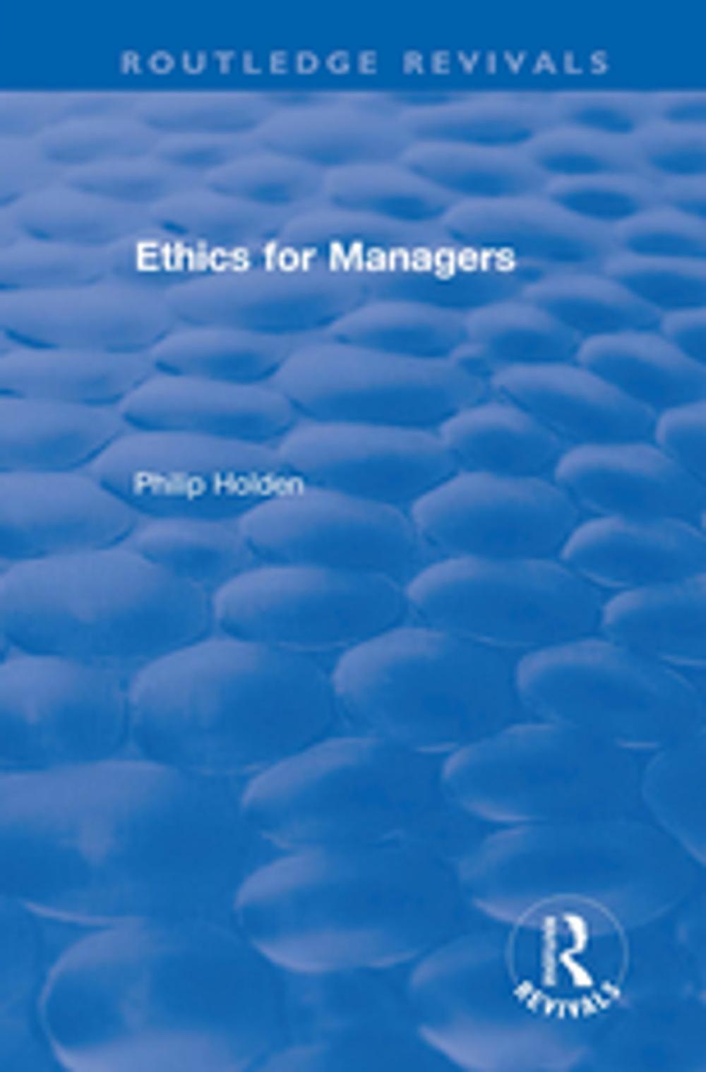 Big bigCover of Ethics for Managers