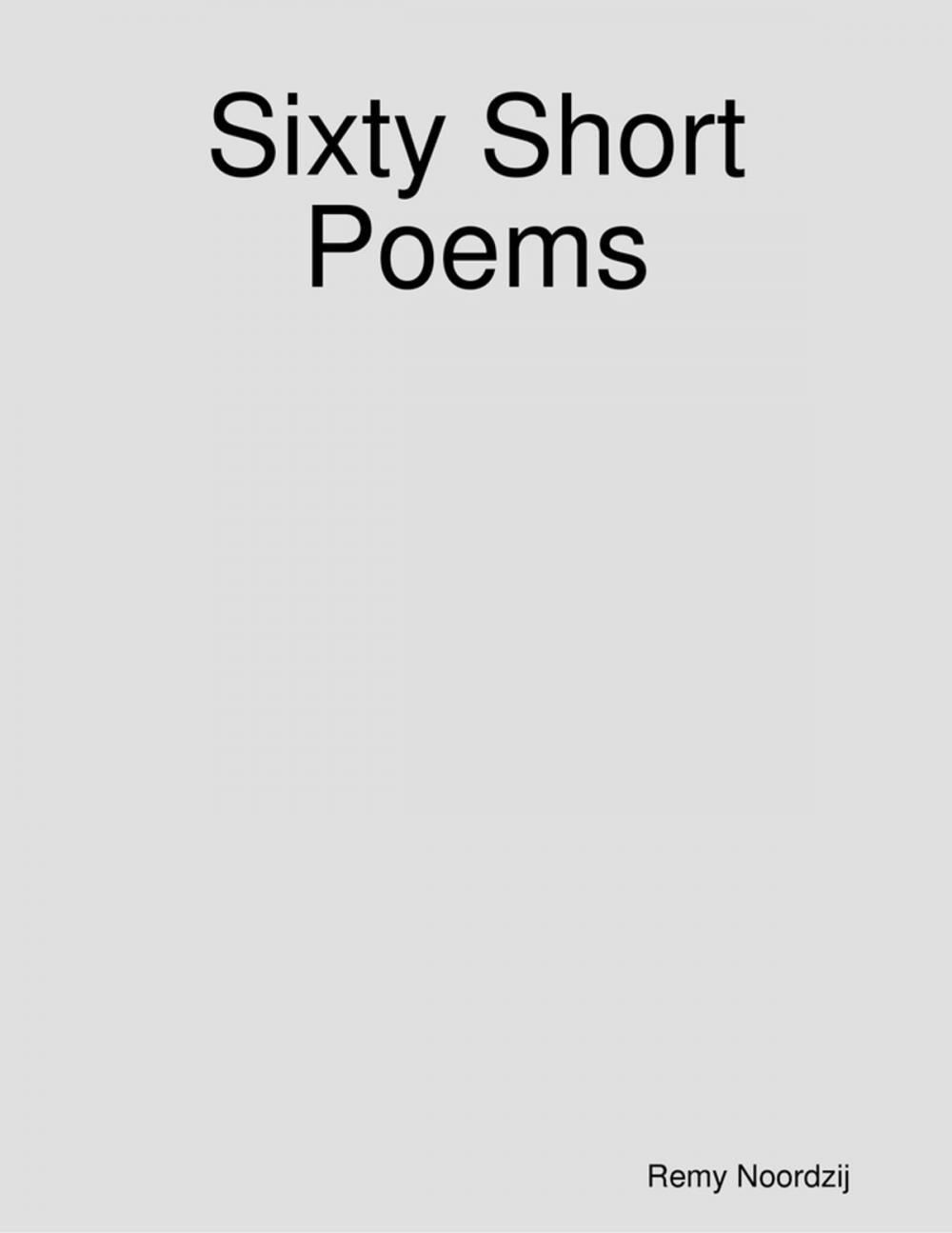 Big bigCover of Sixty Short Poems