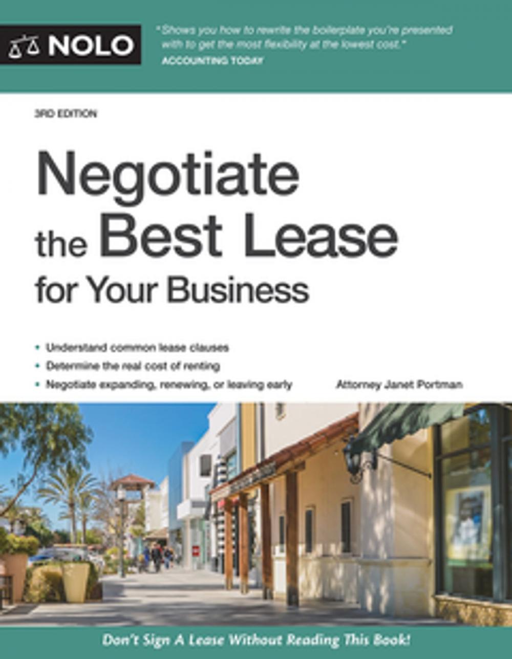 Big bigCover of Negotiate the Best Lease for Your Business