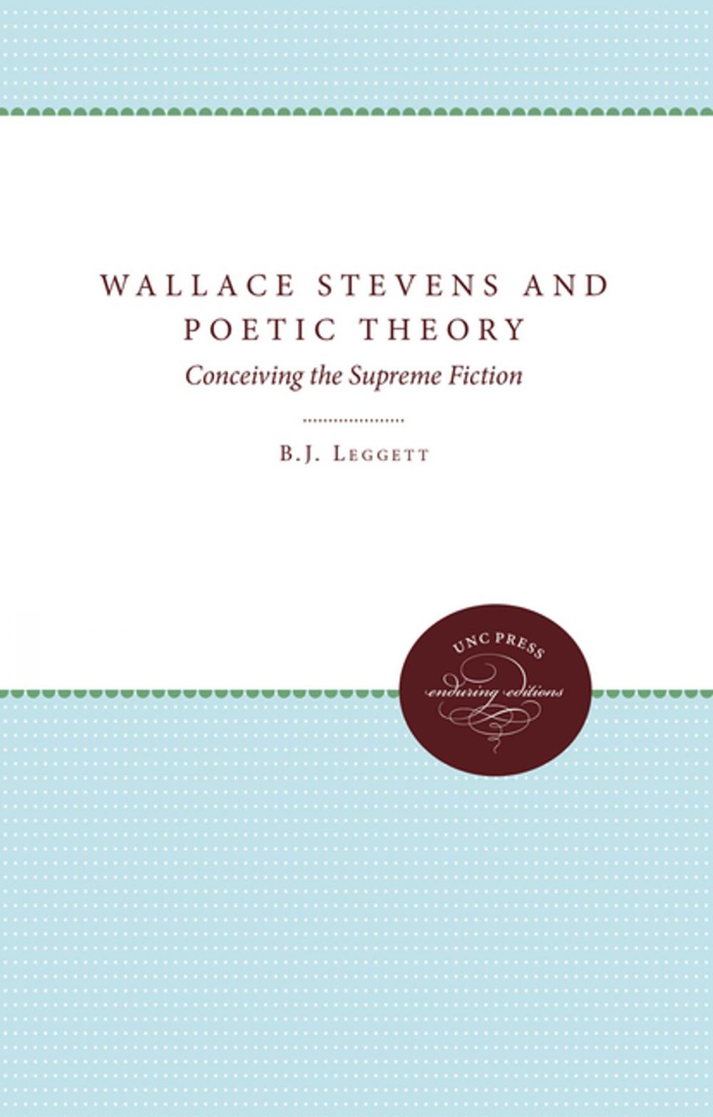 Big bigCover of Wallace Stevens and Poetic Theory