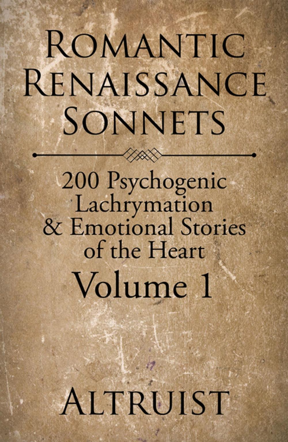 Big bigCover of Romantic Renaissance Sonnets