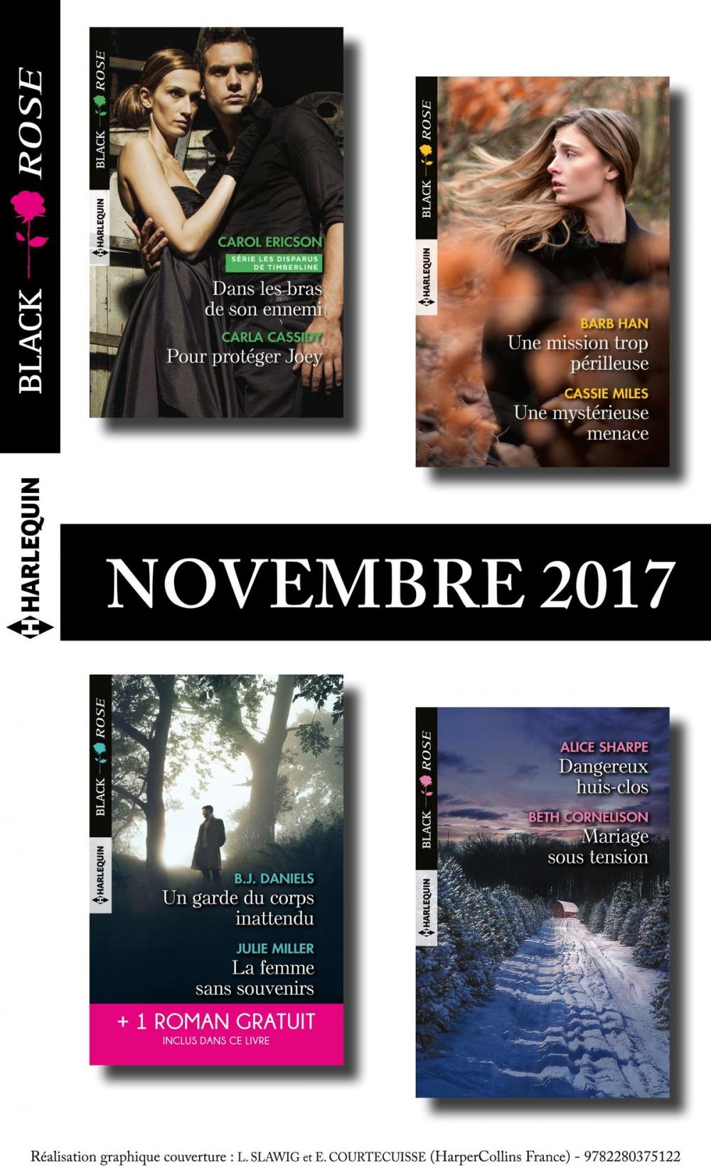 Big bigCover of 8 romans Black Rose + 1 gratuit (n°450 à 453 Novembre 2017)