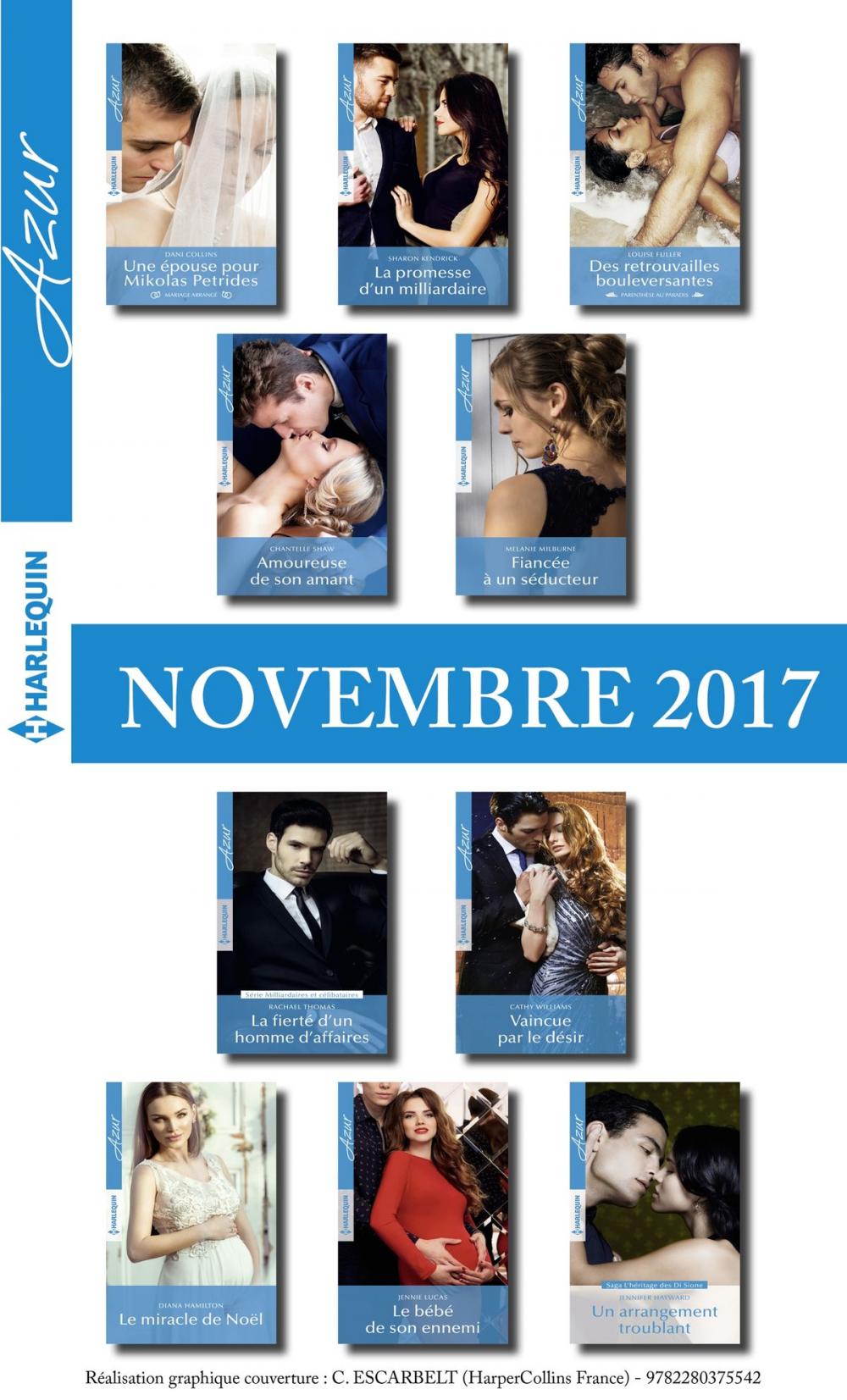 Big bigCover of 10 romans Azur + 1 gratuit (n°3885 à 3894-Novembre 2017)