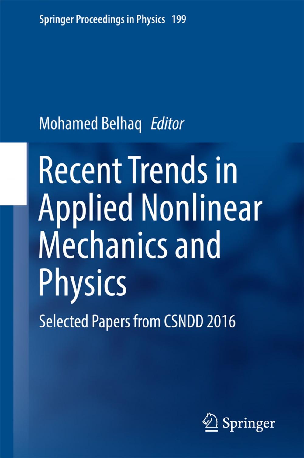 Big bigCover of Recent Trends in Applied Nonlinear Mechanics and Physics