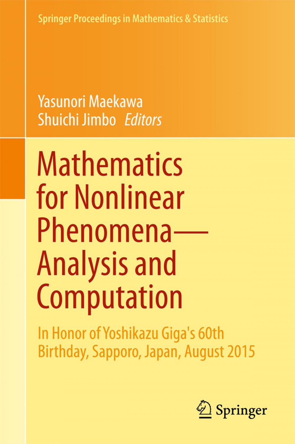 Big bigCover of Mathematics for Nonlinear Phenomena — Analysis and Computation