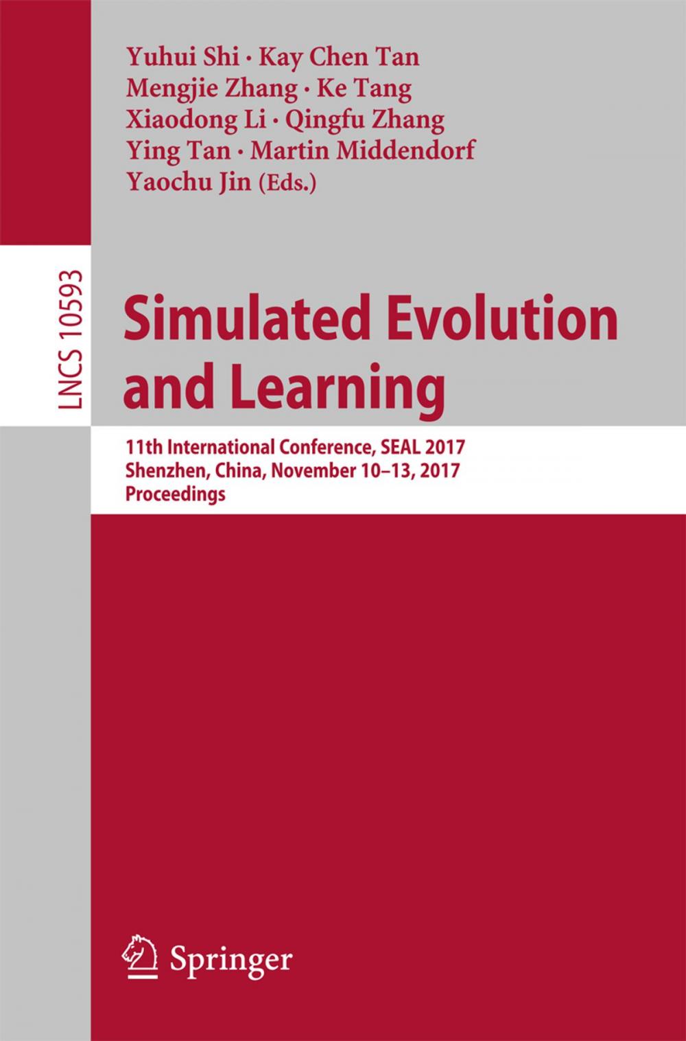 Big bigCover of Simulated Evolution and Learning