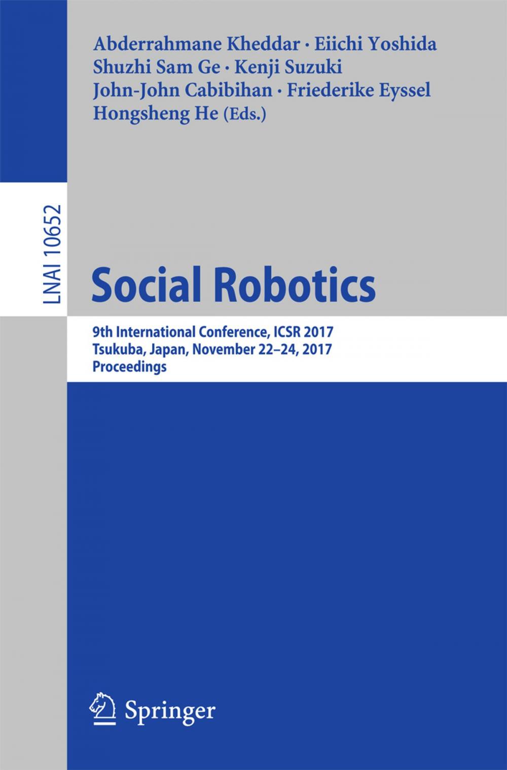 Big bigCover of Social Robotics