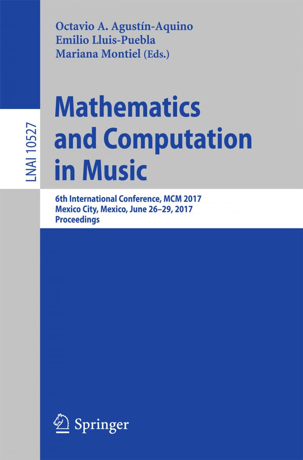 Big bigCover of Mathematics and Computation in Music