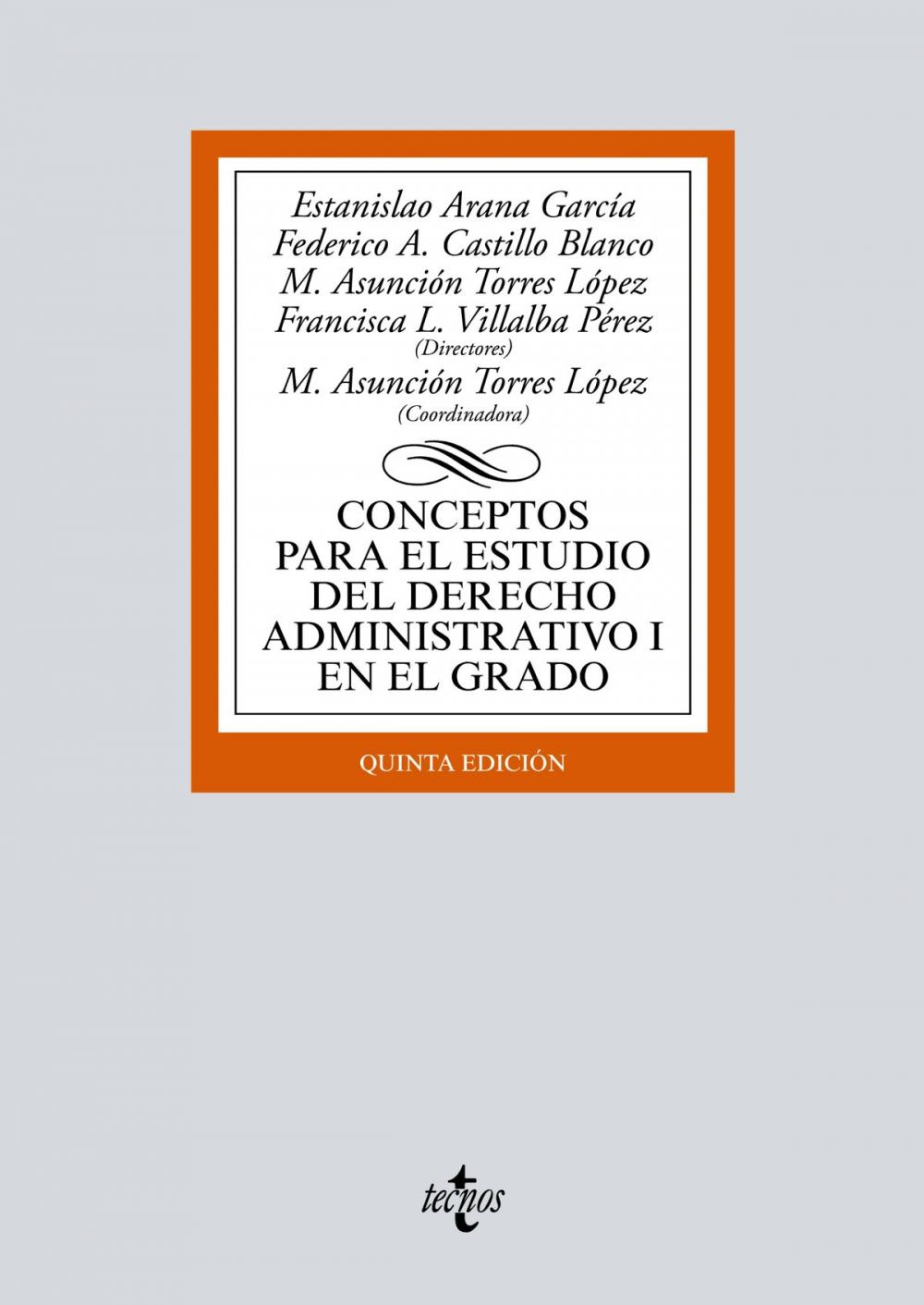 Big bigCover of Conceptos para el estudio del Derecho administrativo I en el grado