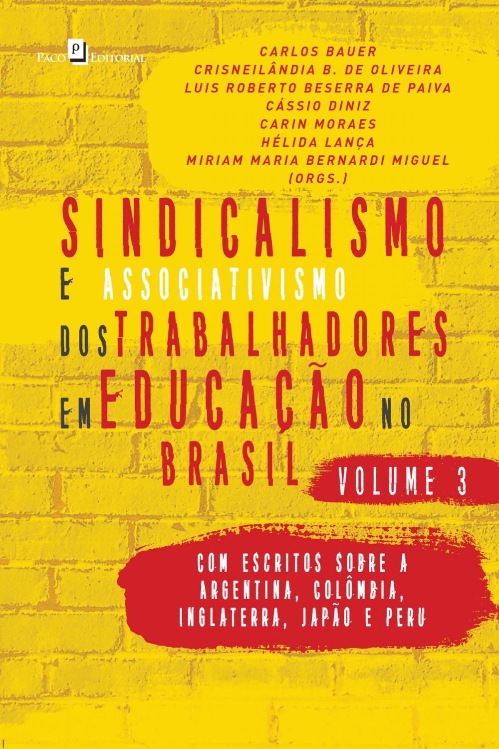 Big bigCover of Sindicalismo e Associativismo dos Trabalhadores em Educação no Brasil - Volume 3