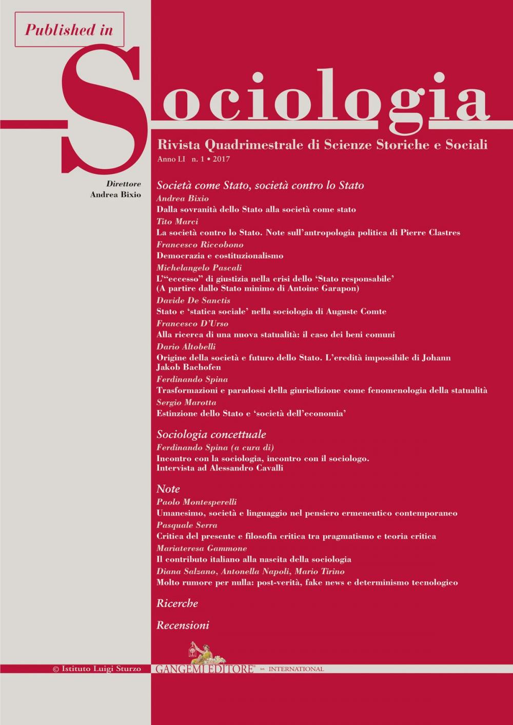 Big bigCover of Stato e ‘statica sociale’ nella sociologia di Auguste Comte