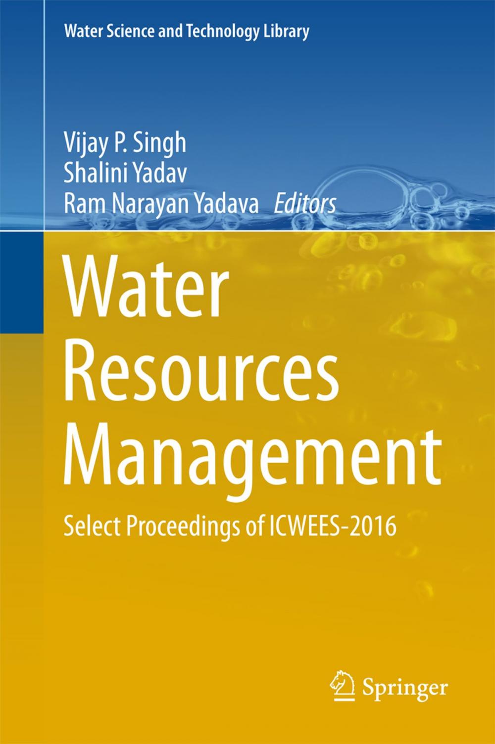 Big bigCover of Water Resources Management