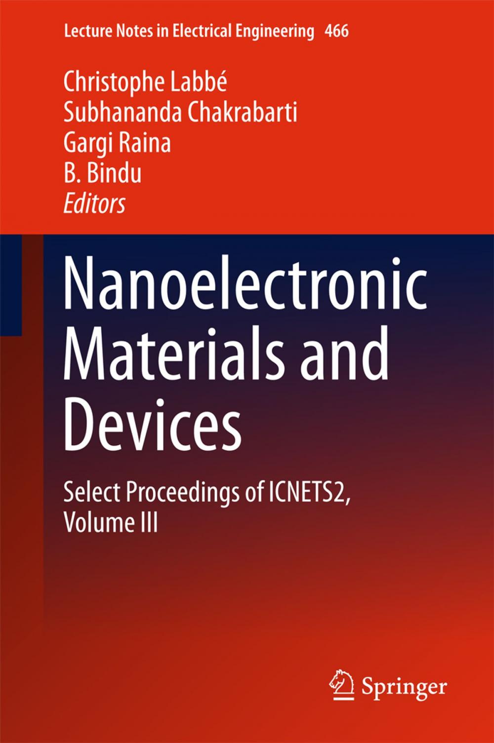 Big bigCover of Nanoelectronic Materials and Devices