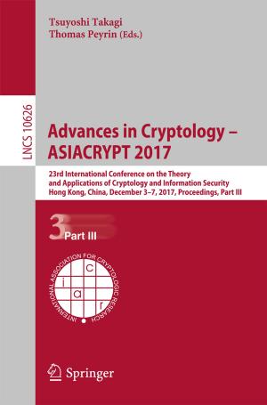 Cover of the book Advances in Cryptology – ASIACRYPT 2017 by Hebertt Sira-Ramírez