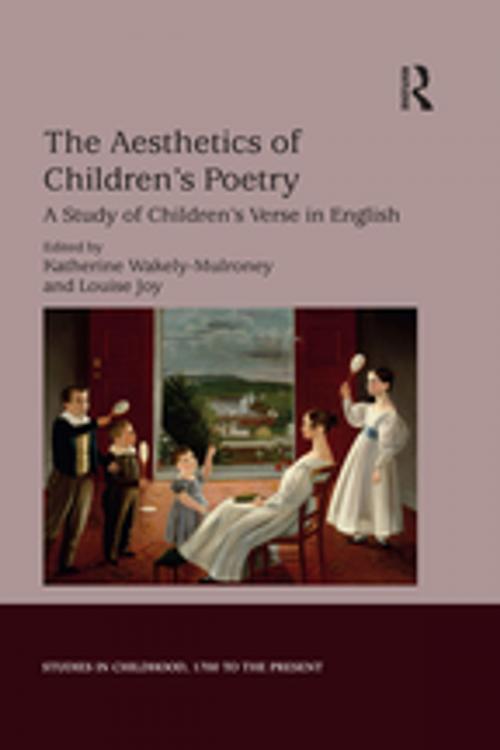 Cover of the book The Aesthetics of Children's Poetry by , Taylor and Francis