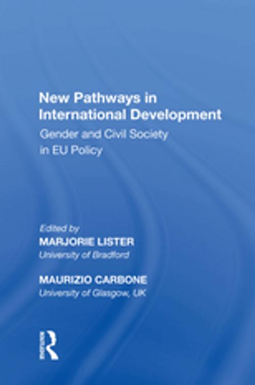 Cover of the book New Pathways in International Development by Maurizio Carbone, Taylor and Francis