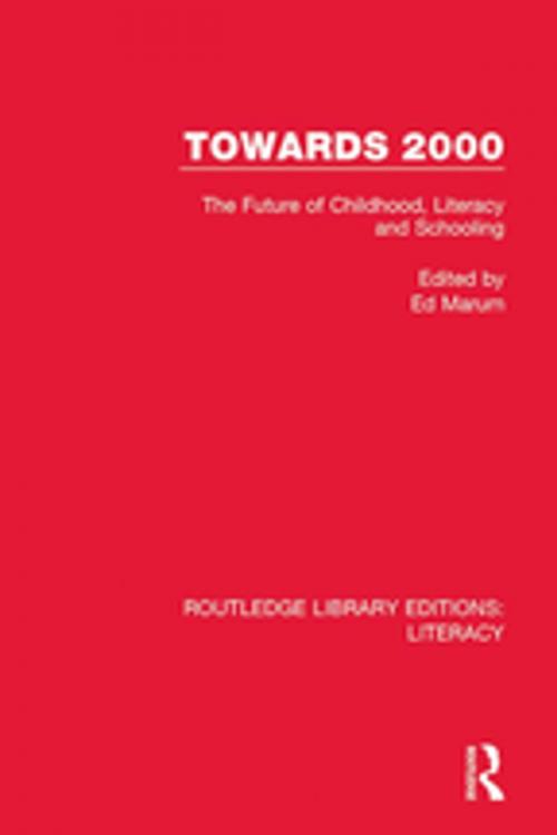 Cover of the book Towards 2000 by , Taylor and Francis