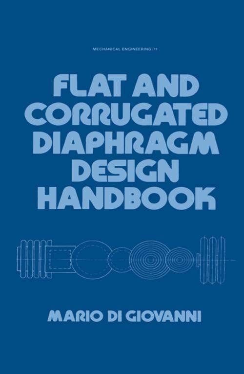 Cover of the book Flat and Corrugated Diaphragm Design Handbook by Di Giovanni, CRC Press