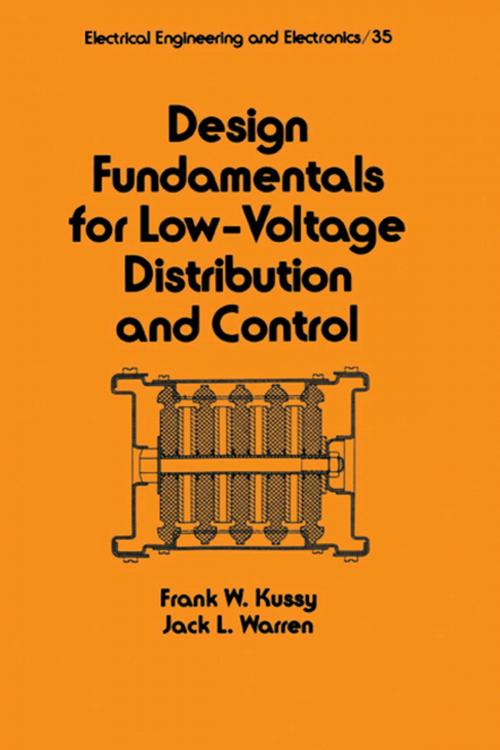 Cover of the book Design Fundamentals for Low-Voltage Distribution and Control by Frank Kussy, CRC Press