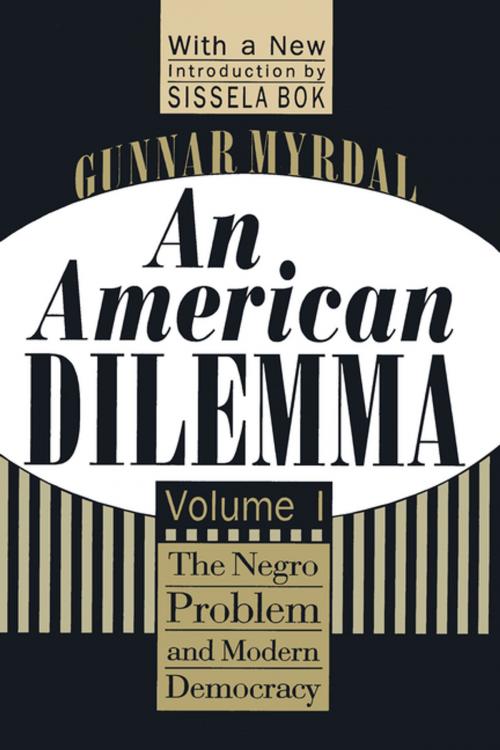Cover of the book An American Dilemma by Gunnar Myrdal, Taylor and Francis