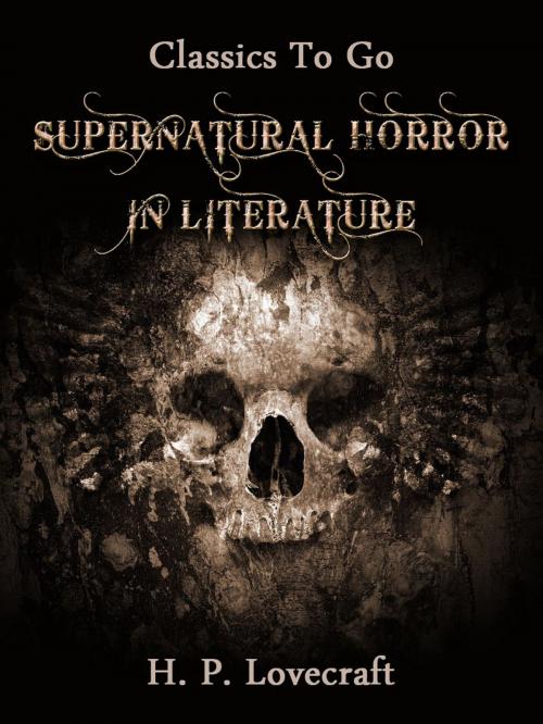 Cover of the book Supernatural Horror in Literature by H. P. Lovecraft, Otbebookpublishing