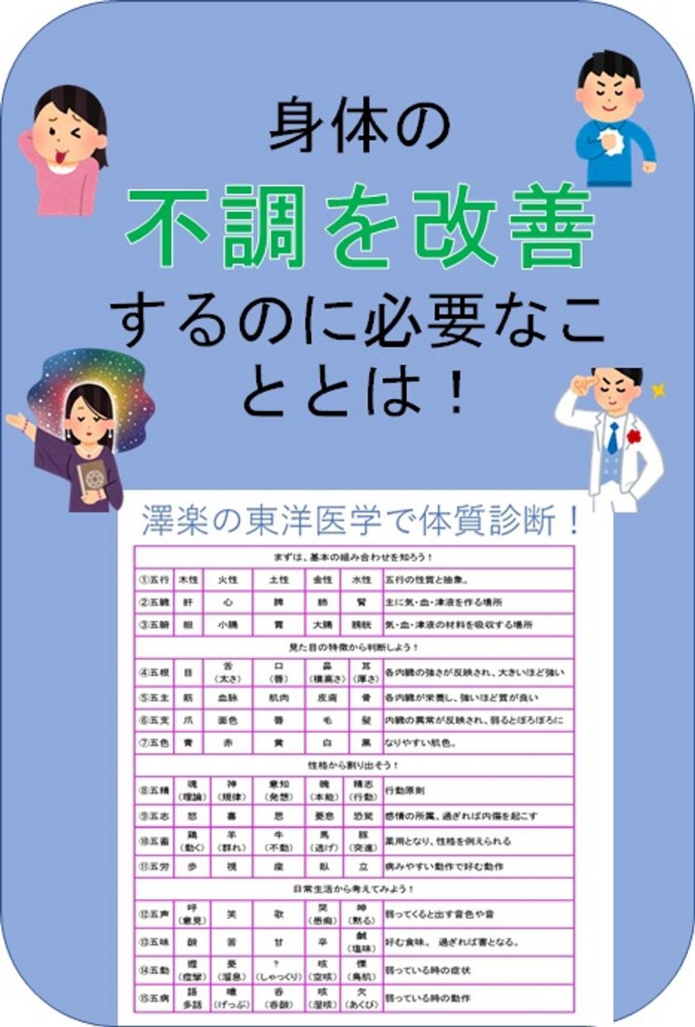 Big bigCover of 東洋医学で体質診断！身体の不調を改善するのに必要なこととは