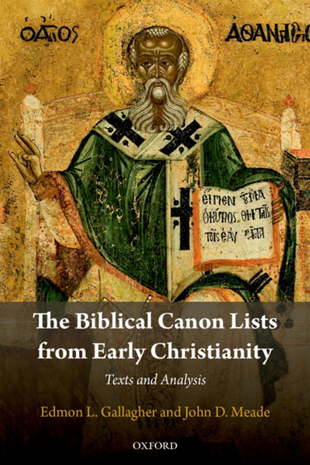 Big bigCover of The Biblical Canon Lists from Early Christianity