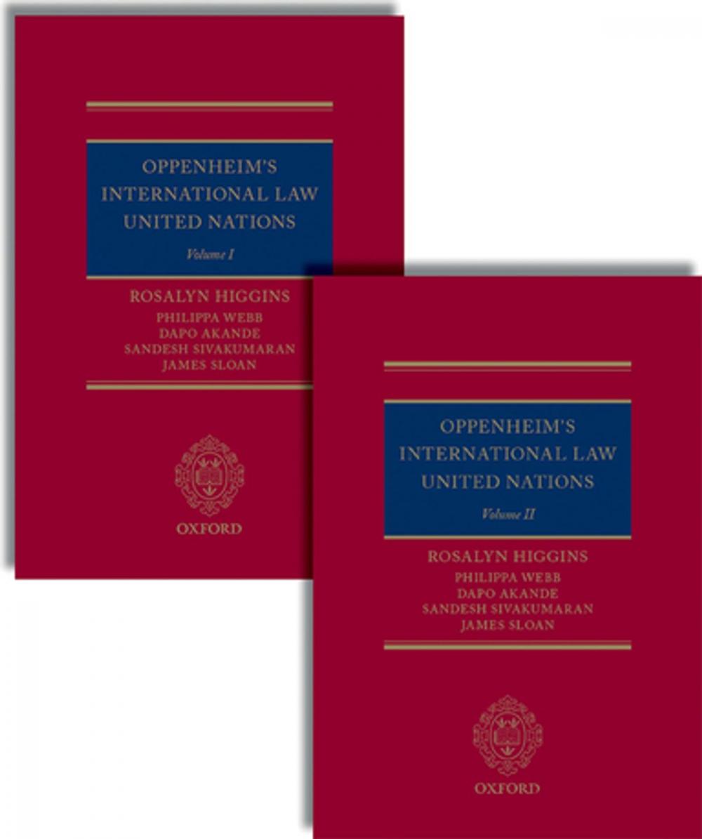 Big bigCover of Oppenheim's International Law: United Nations