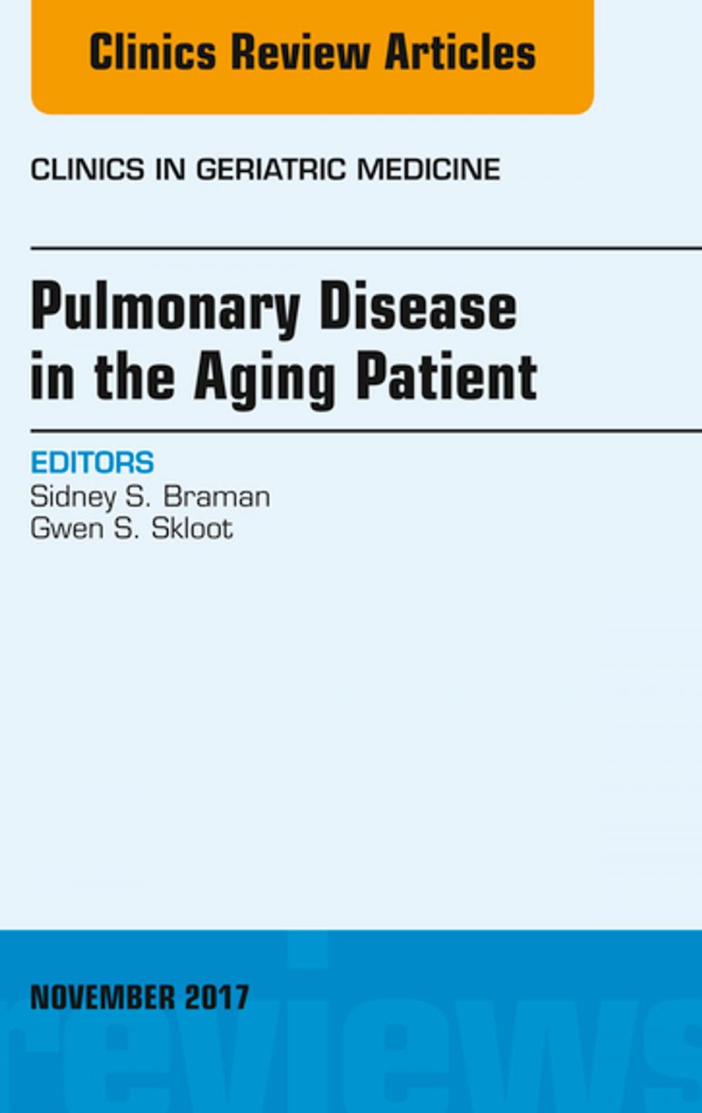 Big bigCover of Pulmonary Disease in the Aging Patient, An Issue of Clinics in Geriatric Medicine, E-Book