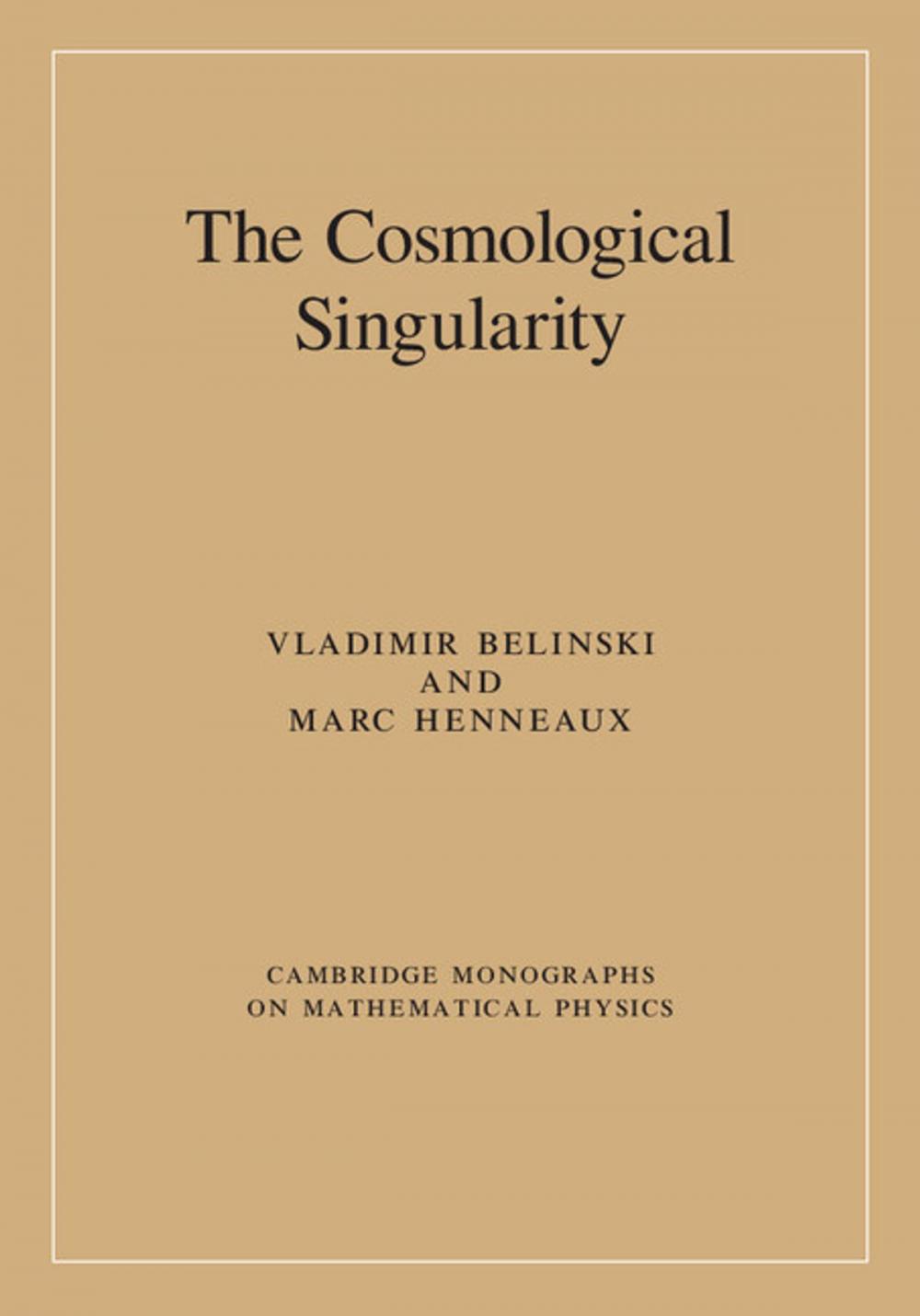 Big bigCover of The Cosmological Singularity