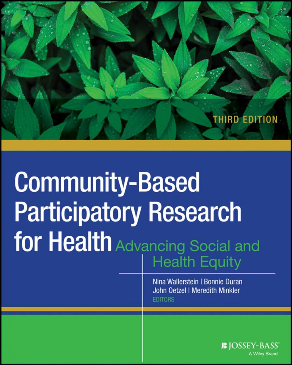 Big bigCover of Community-Based Participatory Research for Health