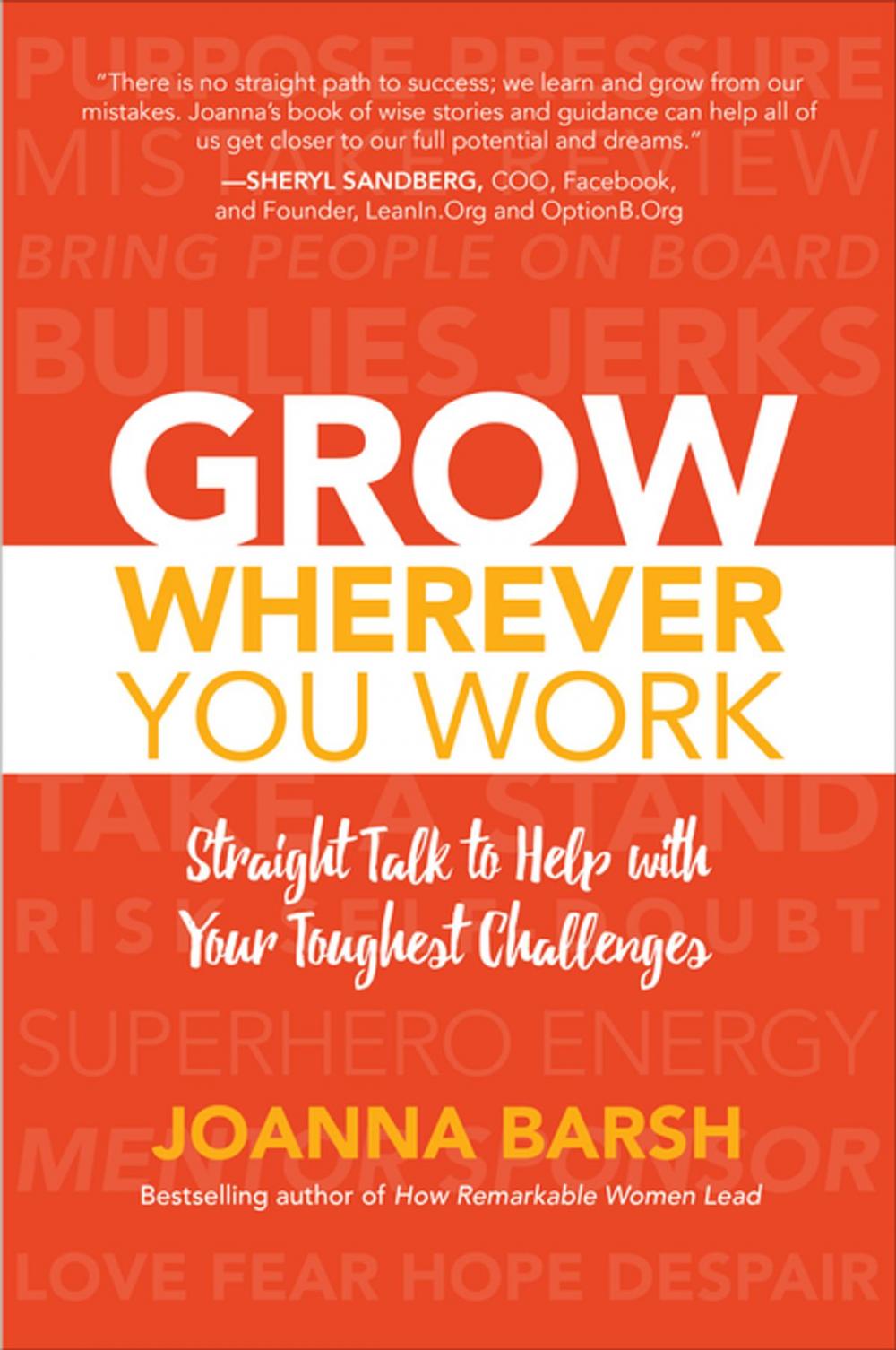 Big bigCover of Grow Wherever You Work: Straight Talk to Help with Your Toughest Challenges