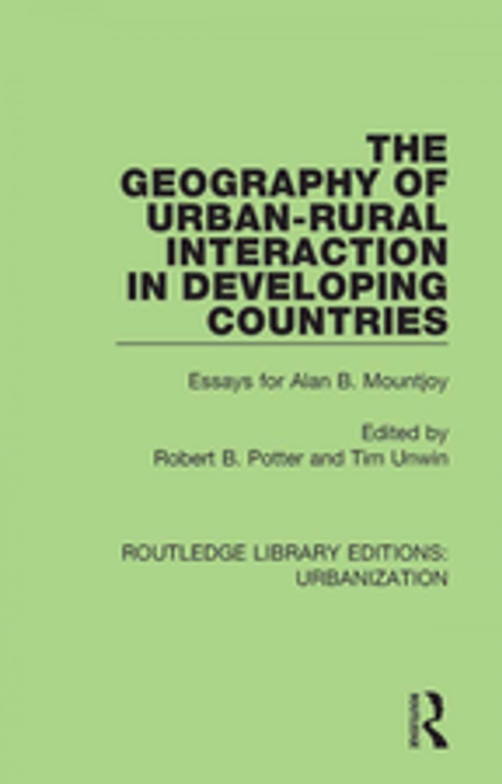 Big bigCover of The Geography of Urban-Rural Interaction in Developing Countries