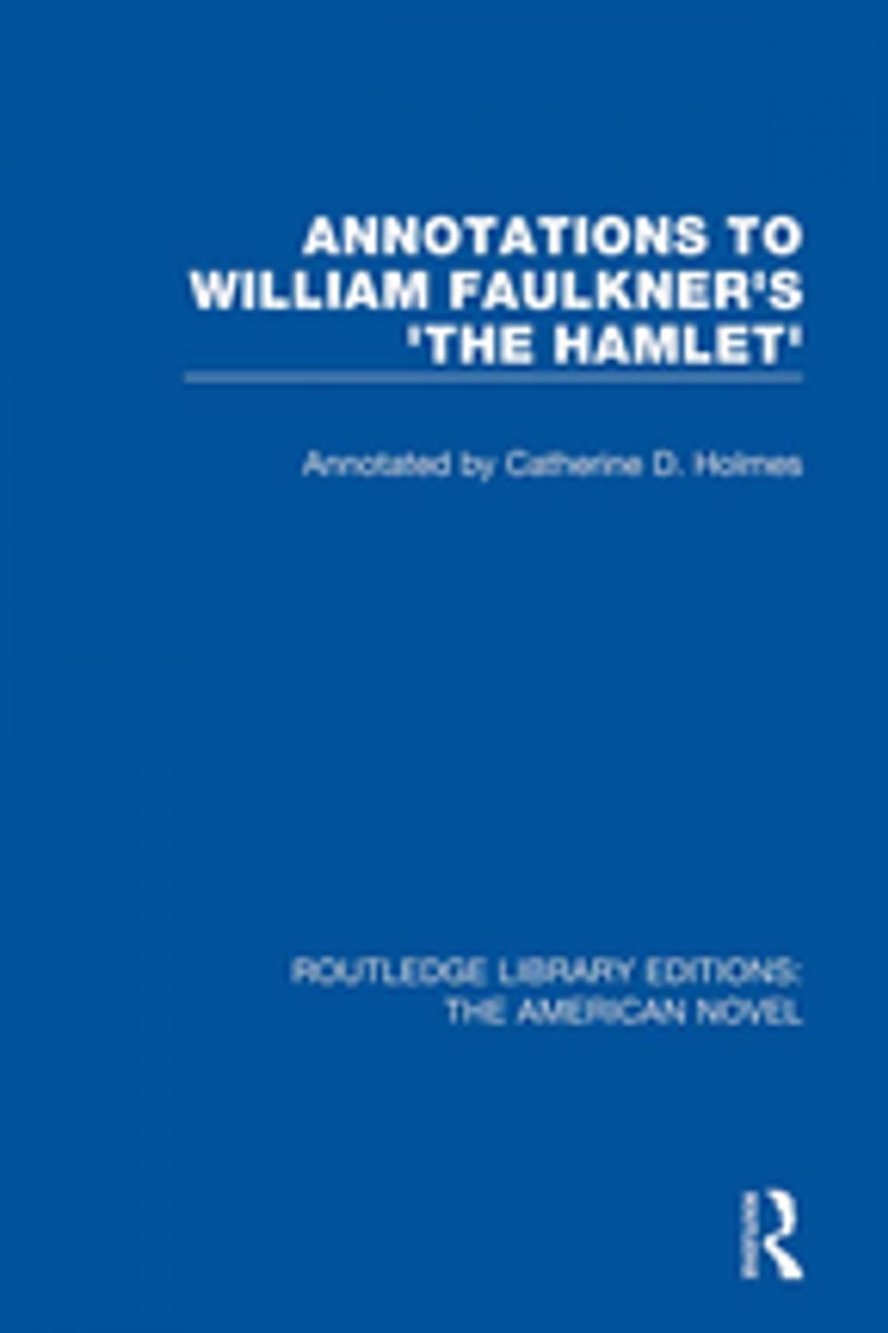 Big bigCover of Annotations to William Faulkner's 'The Hamlet'
