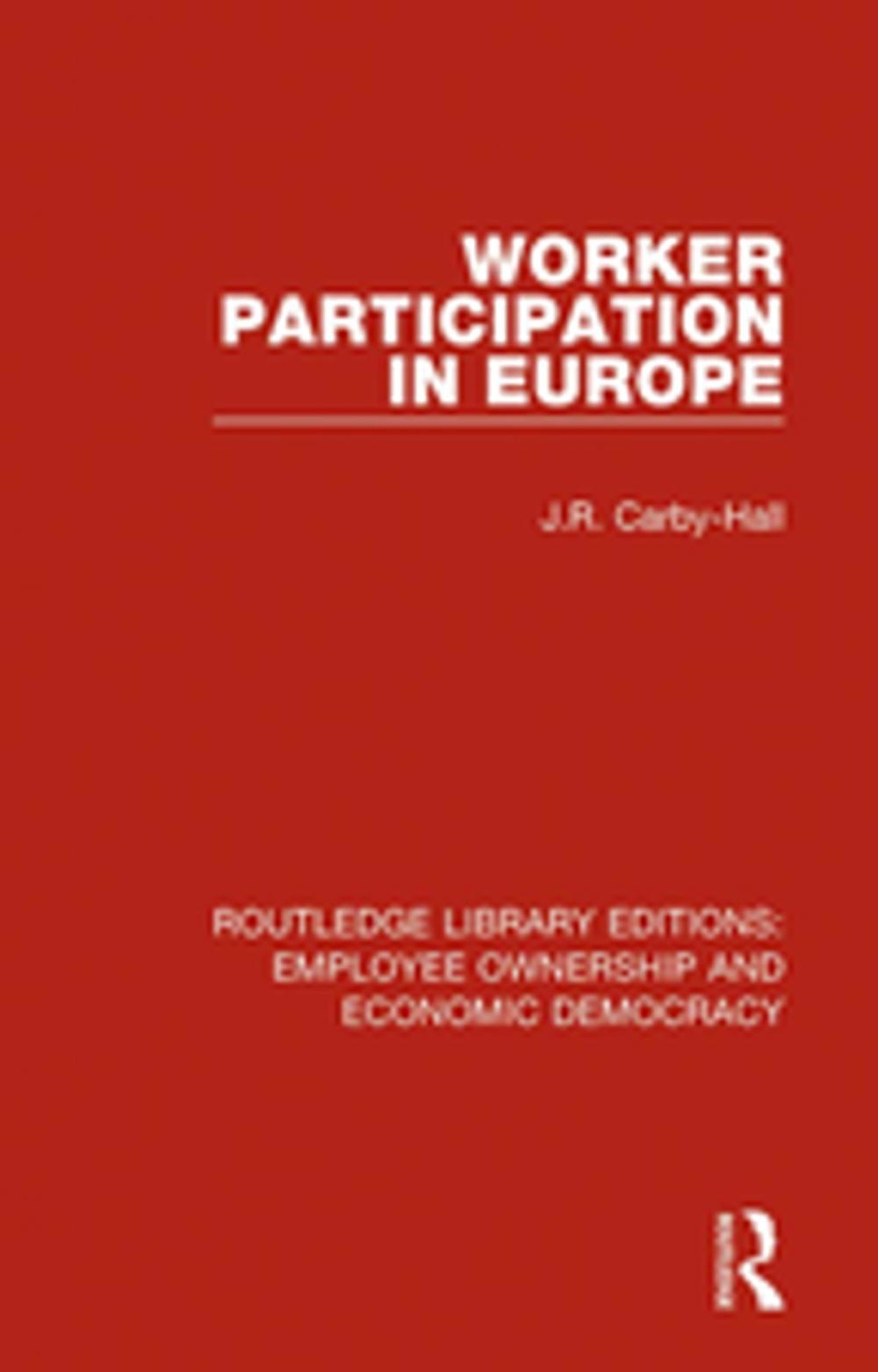 Big bigCover of Worker Participation in Europe