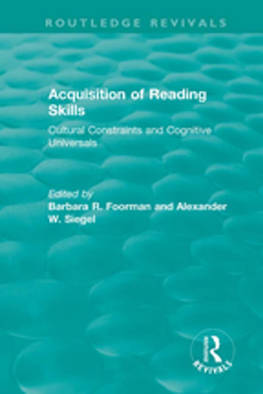 Big bigCover of Acquisition of Reading Skills (1986)