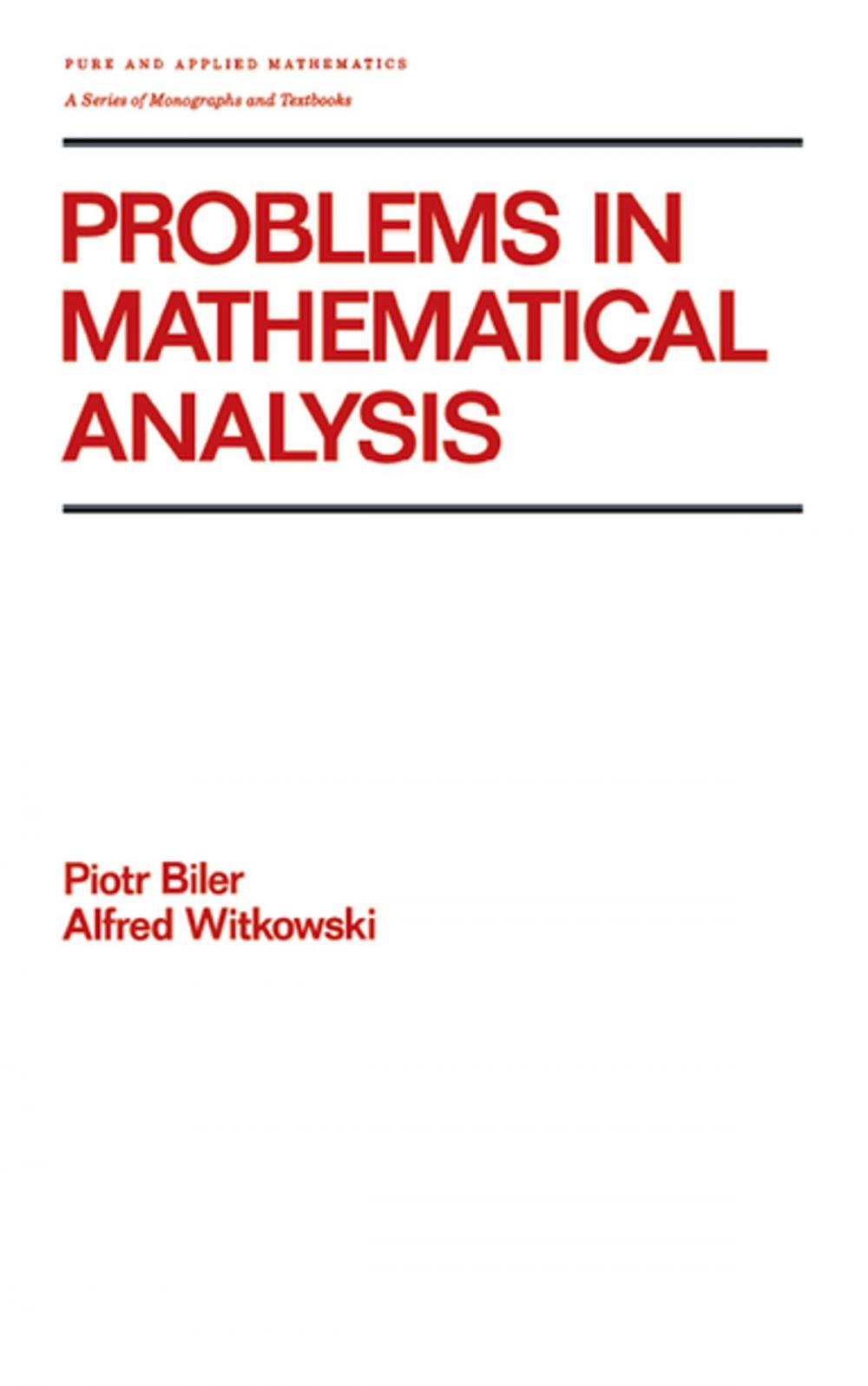 Big bigCover of Problems in Mathematical Analysis