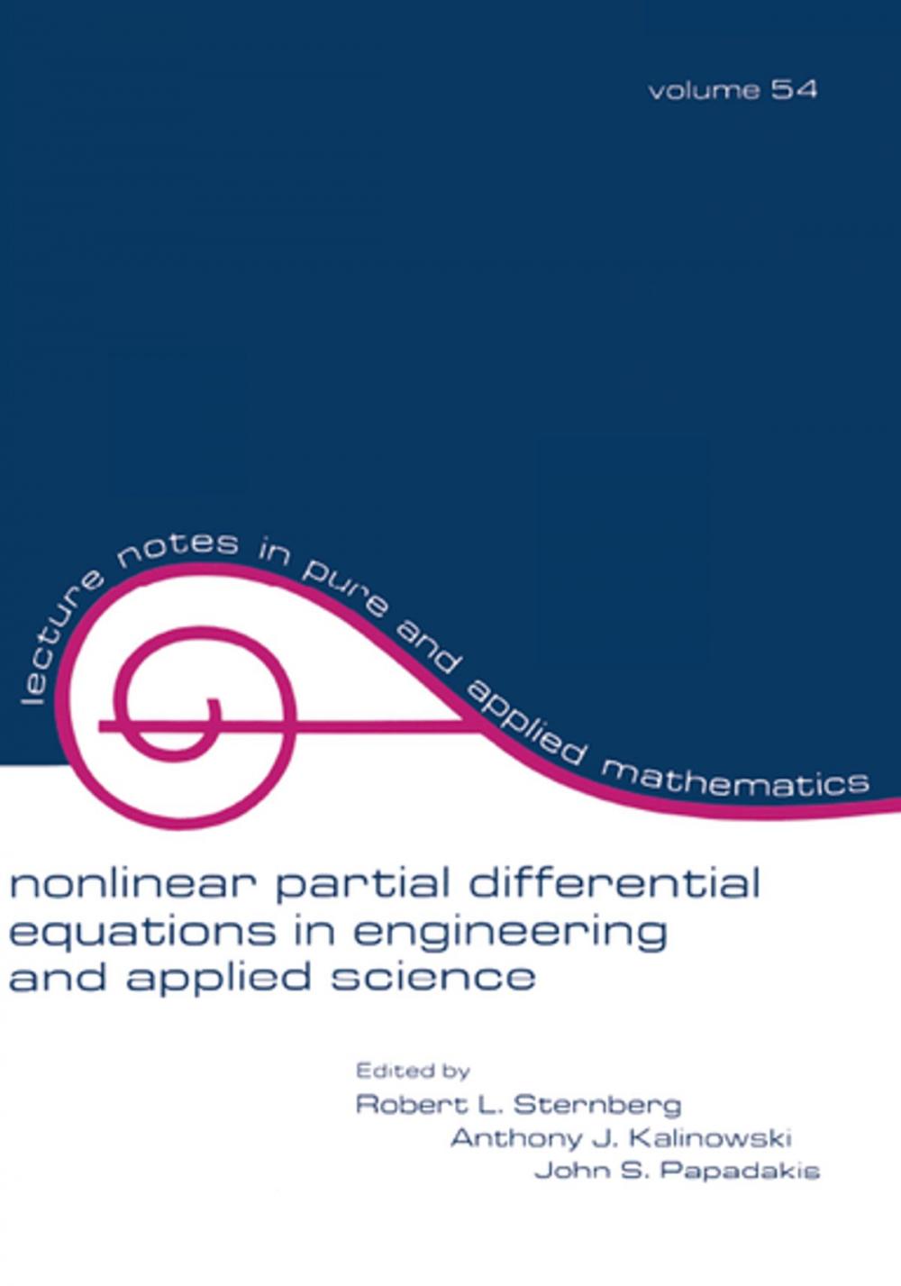 Big bigCover of Nonlinear Partial Differential Equations in Engineering and Applied Science