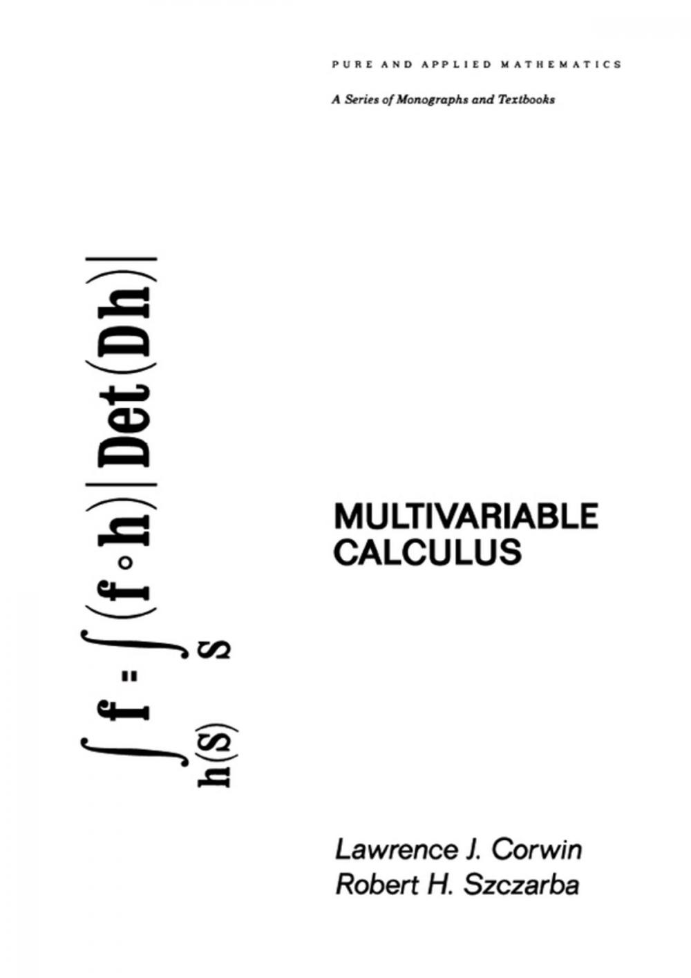 Big bigCover of Multivariable Calculus