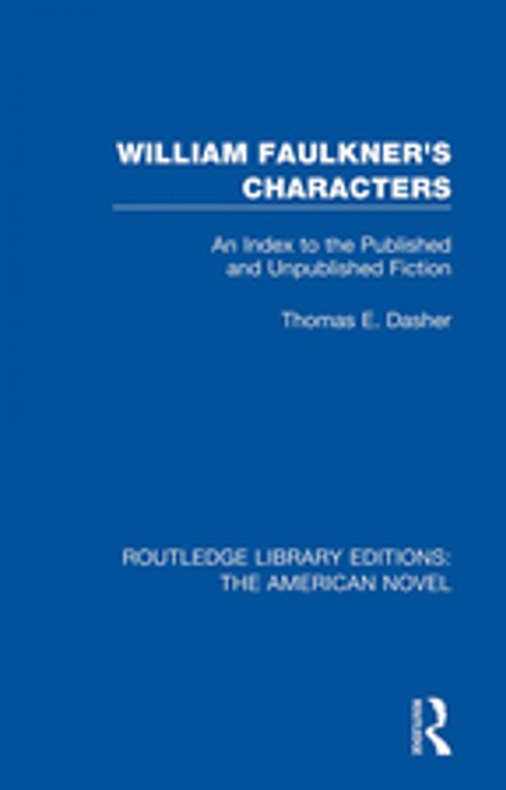 Big bigCover of William Faulkner's Characters