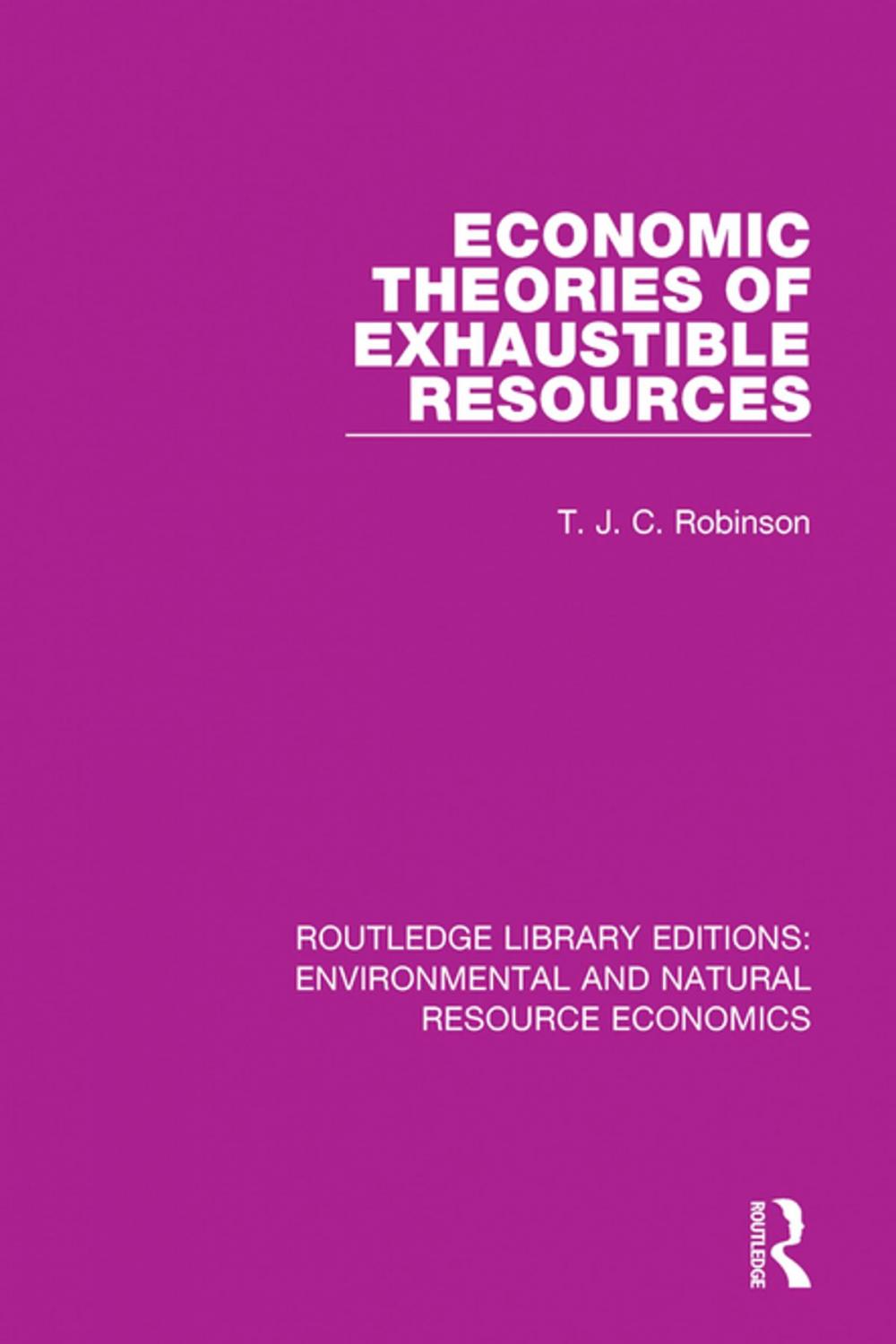 Big bigCover of Economic Theories of Exhaustible Resources