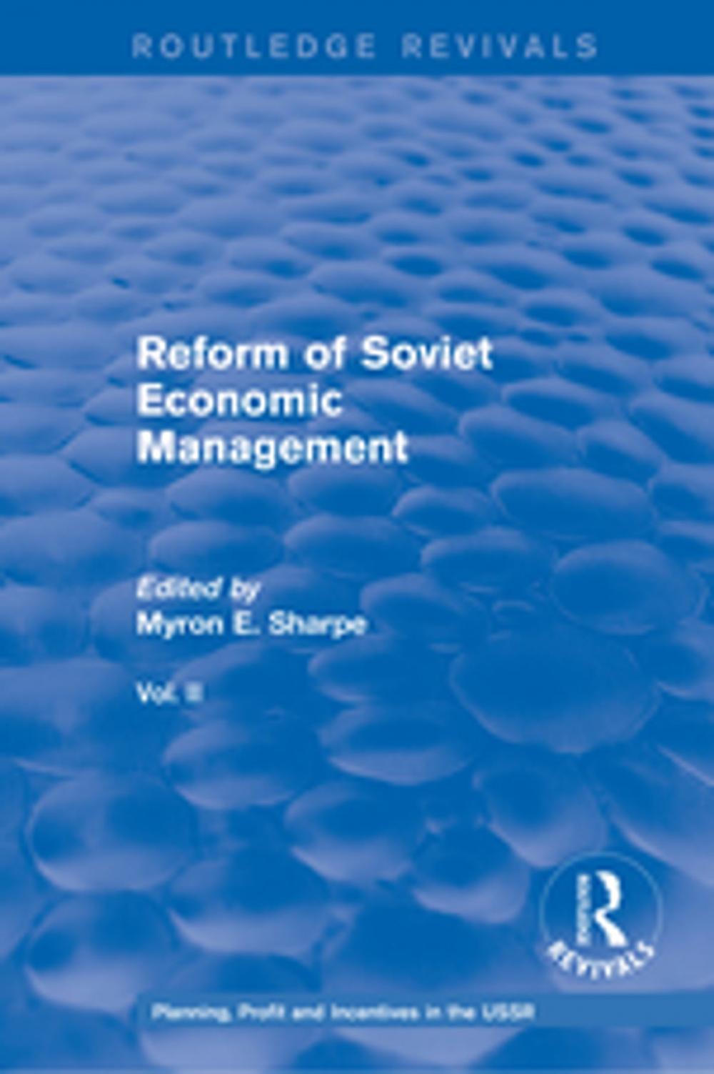 Big bigCover of Reform of Soviet Economic Management