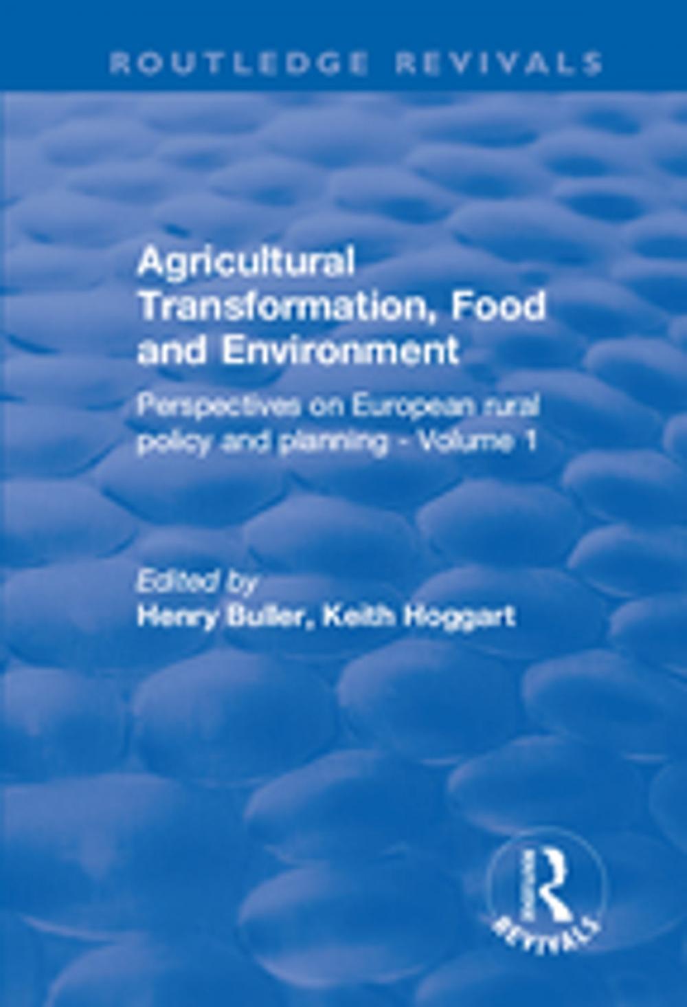 Big bigCover of Agricultural Transformation, Food and Environment