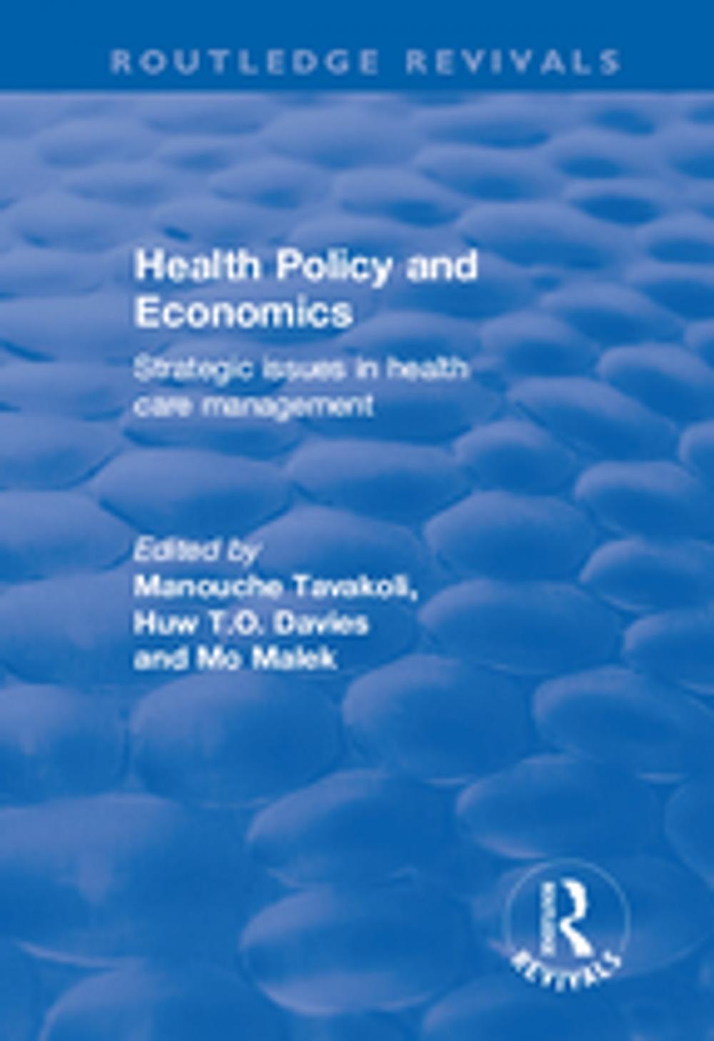 Big bigCover of Health Policy and Economics